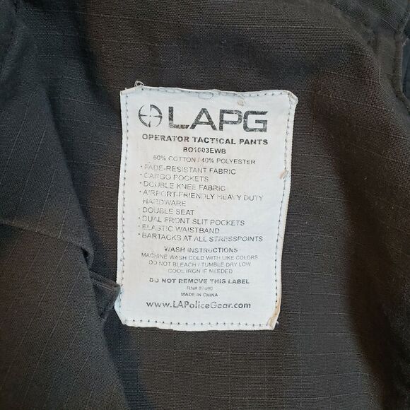 LAPG Police Gear Mens Operator Tactical Pants Gray Size See measurements - Picture 6 of 6